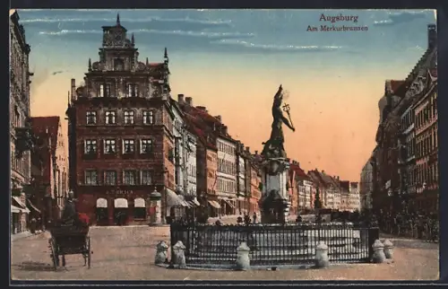 AK Augsburg, Am Merkurbrunnen