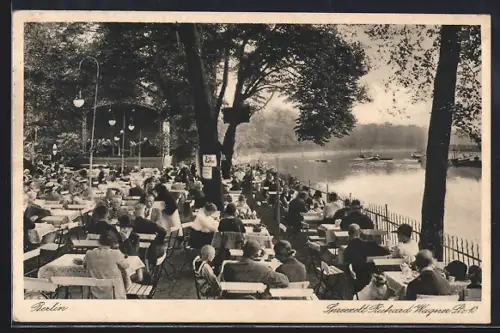 AK Berlin-Tiergarten, Gasthof Spreezelt in der Richard Wagner Strasse 10