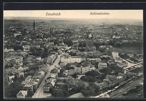 AK Osnabrück, Ballonaufnahme