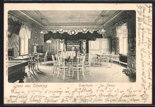 AK Tönning, Gasthof Eiderhalle, Bes. Jul. Peters