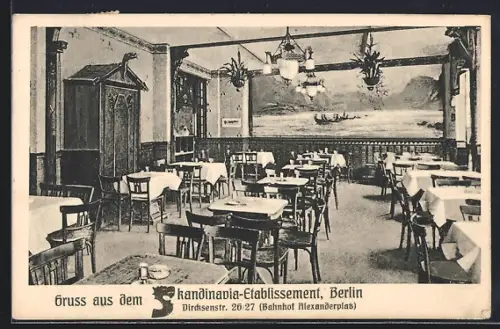AK Berlin, Skandinavia-Etablissement in der Dircksenstr. 26-27