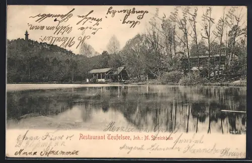 AK Berlin-Köpenick, Restaurant Teufelssee, Inh. M. Streichhan
