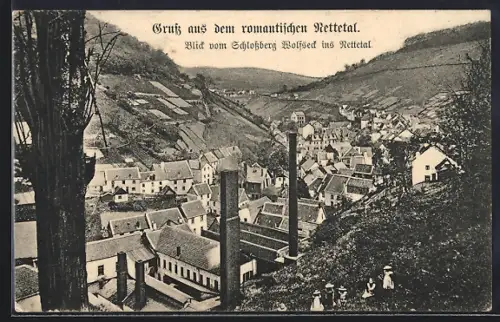 AK Nettetal /Altena, Blick vom Schlossberg Wolfseck
