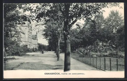 AK Osnabrück, Strasse am Kanzlerwall