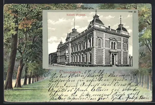 AK Osnabrück, Kaiserliches Postamt
