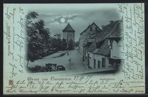 Mondschein-AK Osnabrück, Bocksturm