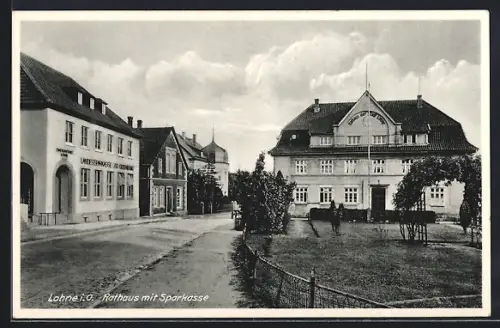 AK Lohne i. O., Rathaus, Sparkasse