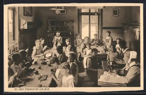Lithographie Preussisch-Oldendorf /Lübbecke, Erziehungsanstalt Pollertshof, Mädchenstube