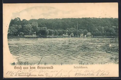 AK Grunewald, Schildhorn, Uferpartie