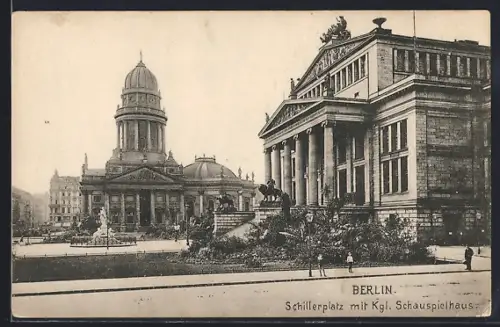 AK Berlin, Schillerplatz, Kgl. Schauspielhaus