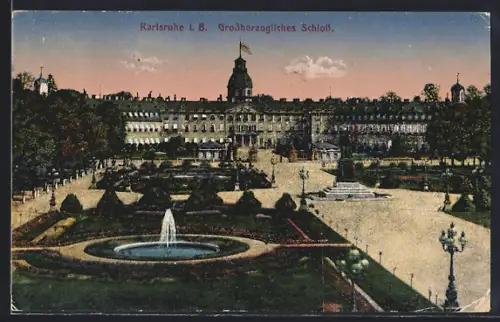 AK Karlsruhe i. B., Grossherzogliches Schloss