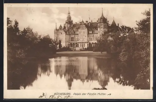 AK Bückeburg, Palais der Fürstin Mutter