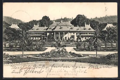 AK Dresden-Pillnitz, Schloss und Parkanlage