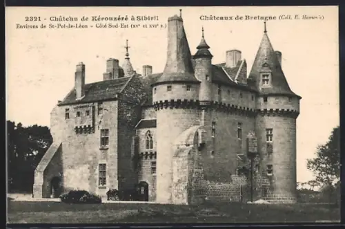 AK Sibiril, Château de Kérouzéré, côté sud-est