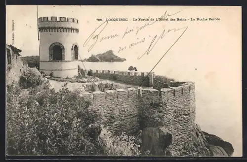 AK Locquirec, Le Fortin de l`Hôtel des Bains, La Roche Percée