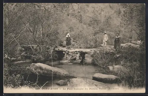 AK Pont-Aven, Le Pont rustique du Plessis, Vallée de l`Aven