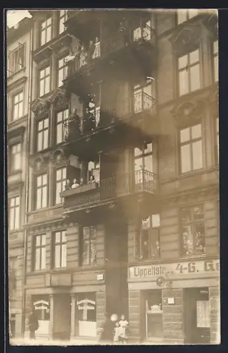 Foto-AK Hamburg-Hammerbrook, Lippelstrasse 4- 6 1914