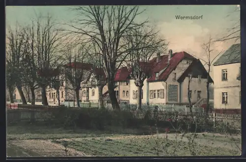AK Wermsdorf, Partie in der Villenstrasse