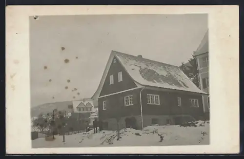 Foto-AK Ebingen, Hellerauer Häusle 1924