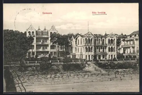 AK Bansin, Hotel Germania und Hotel Villa Seeblick