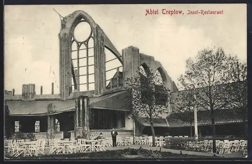 AK Treptow, Insel-Restaurant und Abtei