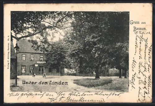 AK Bassum, Gasthof Unter den Linden