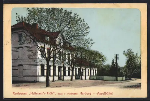 AK Harburg, Restaurant Heitmann`s Höh, Bes. F. Heitmann