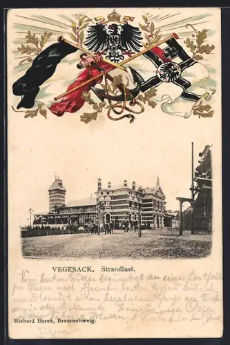 Präge-AK Vegesack, Gasthof Strandlust