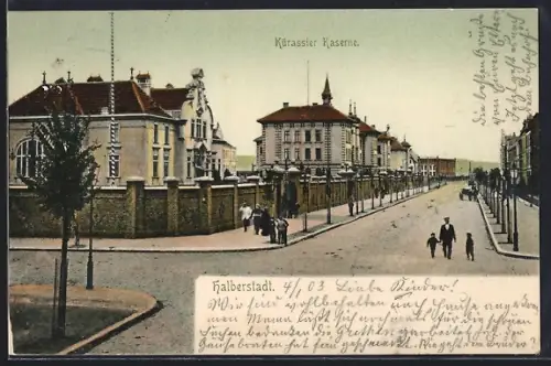 AK Halberstadt, Partie an der Kürassier-Kaserne