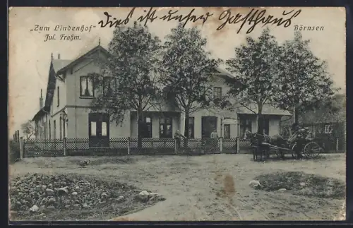 AK Börnsen, Gasthaus zum Lindenhof, Bes. Jul. Frahm