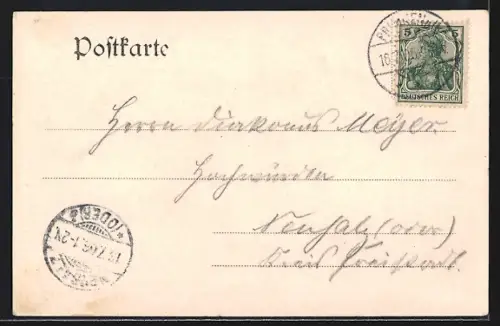 AK Primkenau, Blick auf das Schloss