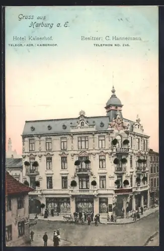 AK Hamburg-Harburg, Hotel Kaiserhof, Bes. C. Hannemann
