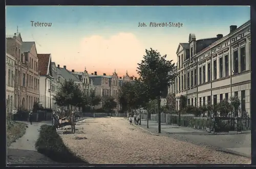 AK Teterow, Partie in der Joh. Albrecht-Strasse