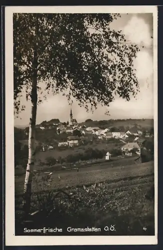 AK Gramastetten /O.-Ö., Gesamtansicht von einem Feld aus