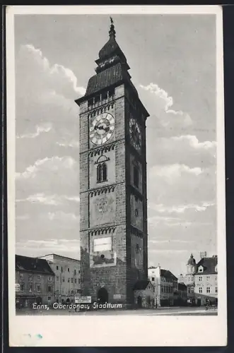 AK Enns /Oberdonau, Ansicht vom Stadtturm