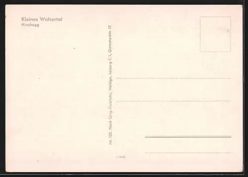 AK Hirschegg /Kleines Walsertal, Ortsansicht im Winter
