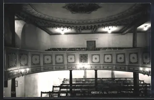 AK Grein a. d. Donau, Theater, Innenansicht mit Galerie