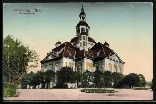 AK Hirschberg i. Schl., Blick auf die Gnadenkirche