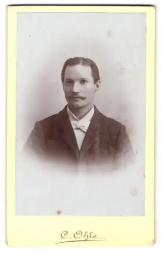 Fotografie C. Ohle, Westerland auf Sylt, Porträt eines Mannes