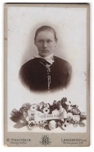 Fotografie M. Hirschbeck, Landsberg am Lech, Brudergasse 216, Porträt einer jungen Frau