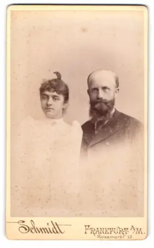 Fotografie Schmidt, Frankfurt a.M., Rossmarkt 12, Porträt eines Paares