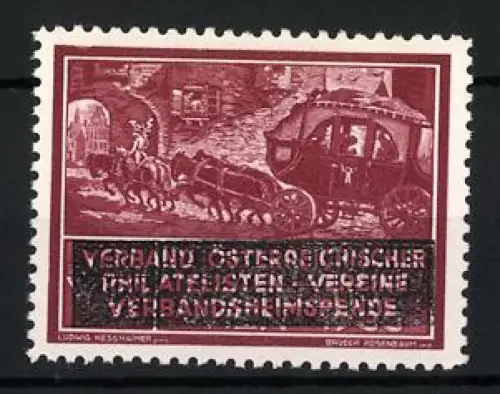 Reklamemarke Österreich, Verband österreichischer Philatelisten-Vereine, Verbandsheimspende, Postkutsche