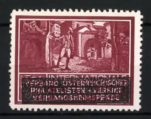 Reklamemarke Österreich, Verband österreichischer Philatelisten-Vereine, Verbandsheimspende, Postbote