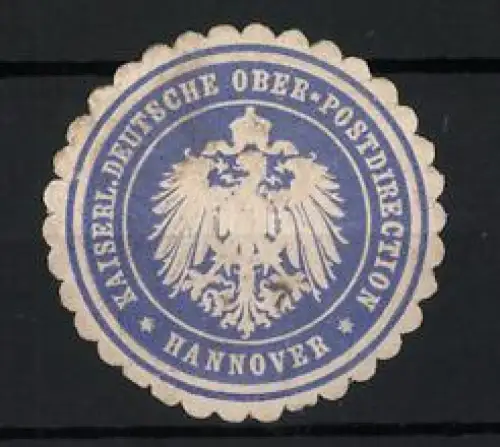 Reklamemarke Hannover, Kaiserliche Deutsche Ober-Postdirection, Reichsadler-Symbol