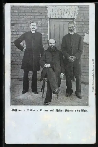 AK Missionare Müller und Grune und Helfer Petrus van Wyk