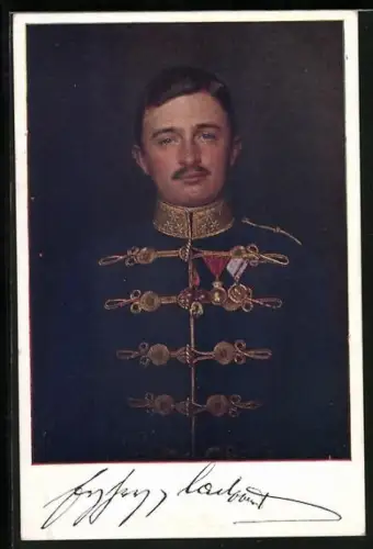 AK Kaiser Karl I. von Österreich in Uniform