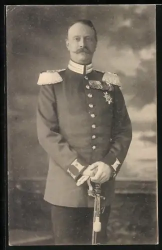 AK Friedrich II von Baden in Uniform