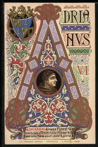 AK Papst Adrianus VI.