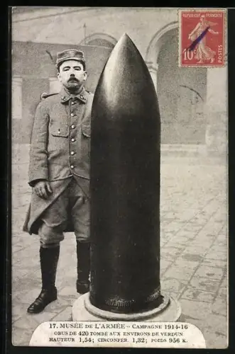 AK Verdun, Musée de l`Armee, Campagne 1914-16