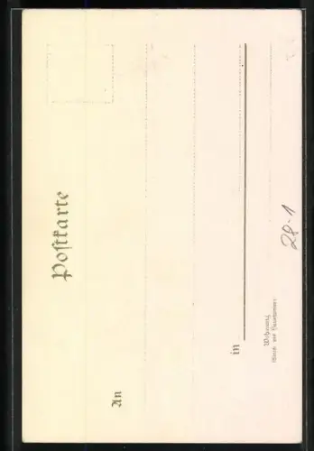 AK Märchen, Das Zauberpferd, Der Inder entführt die Prinzessin